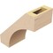 Ekena Millwork 5-inch W x 10-inch D x 10-inch H Westlake Rough Cedar Woodgrain TimberThane Knee Brace, Primed BRCUR05X10X10WTLRCPR - alternate 3
